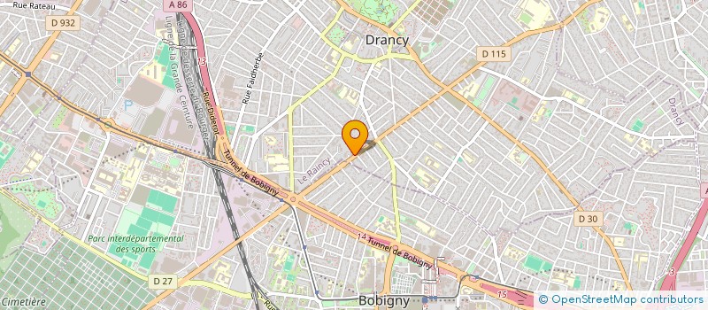 localisation de l'entreprise ASSOCIATION DENTAIRE DU VERT GALANT à DRANCY