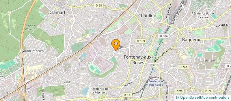 localisation de l'entreprise ASSOCIATION DENTAIRE FONTENAY à FONTENAY-AUX-ROSES