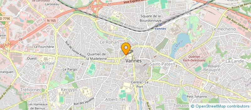 localisation de l'entreprise ASSOCIATION DENTAIRE POUR TOUS DE VANNES à VANNES