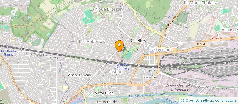 localisation de l'entreprise ASSOCIATION DENTISCIENCES  CHELLES