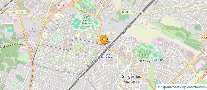 localisation de l'entreprise ASSOCIATION DENTISTES ET SOINS DENTAIRES 95 à SARCELLES