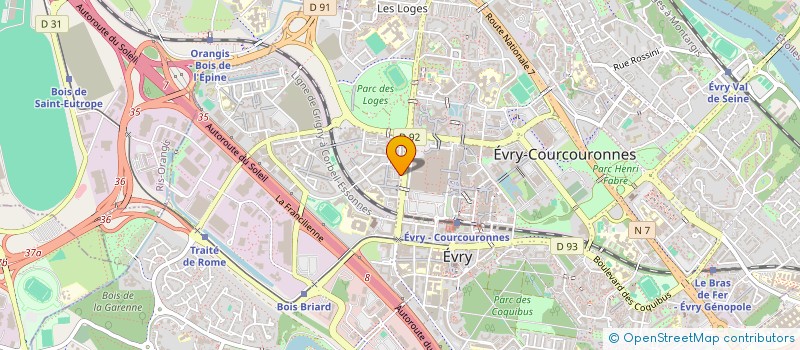 localisation de l'entreprise ASSOCIATION DENTOSPHERE à EVRY-COURCOURONNES