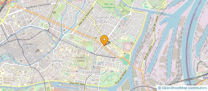 localisation de l'entreprise ASSOCIATION DEPANNAGE à STRASBOURG