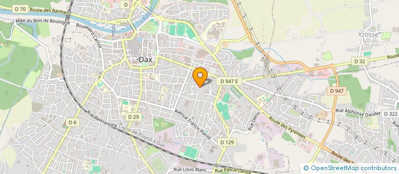 localisation de l'entreprise ASSOCIATION DEPART DES ASSISTANTES MATERNELLES ET FAMILLES D ACCUEIL DES LANDES à DAX