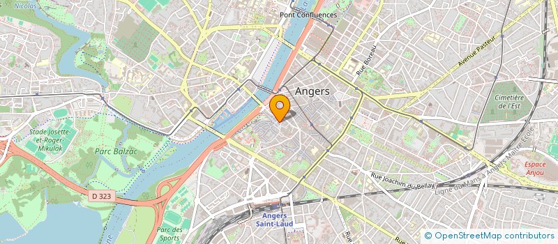 localisation de l'entreprise ASSOCIATION DEPARTEMENTALE A.F.S. - VIVRE SANS FRONTIERE - MAINE-ET-LOIRE  ANGERS