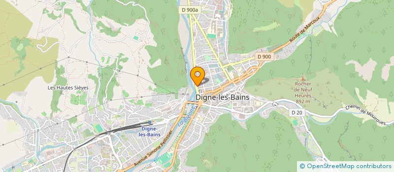 localisation de l'entreprise ASSOCIATION DEPARTEMENTALE ADMR AVENIR FAMILLES 04 à DIGNE-LES-BAINS