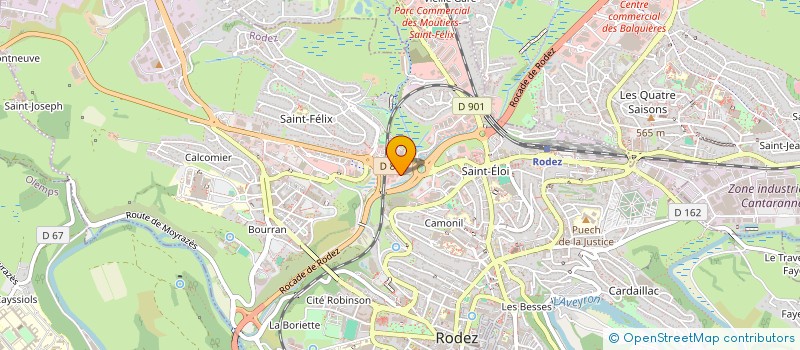 localisation de l'entreprise ASSOCIATION DEPARTEMENTALE ADMR SOUTIEN AUX AIDANTS ET BULLE D AIR à RODEZ