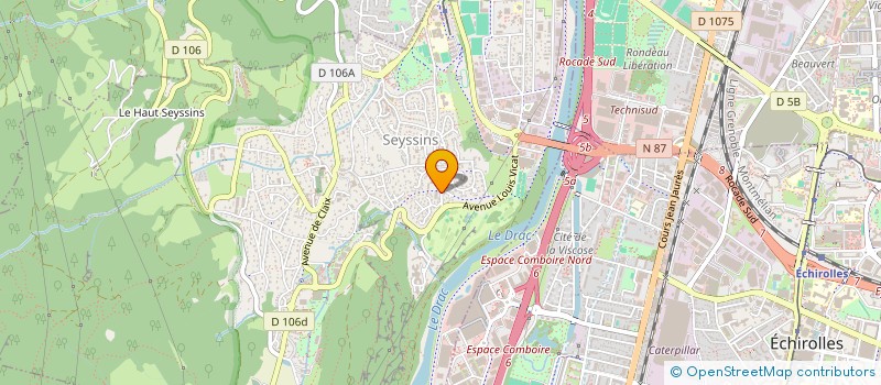 localisation de l'entreprise ASSOCIATION DEPARTEMENTALE ALTEREGAUX.ISERE à SEYSSINS