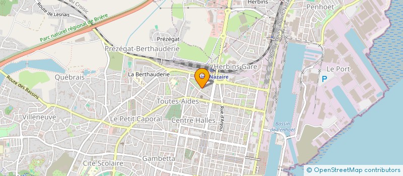 localisation de l'entreprise ASSOCIATION DEPARTEMENTALE D'ENSEIGNEMENT ET DE DEVELOPPEMENT DU SECOURISME  SAINT-NAZAIRE