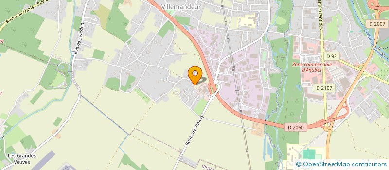 localisation de l'entreprise ASSOCIATION DEPARTEMENTALE D'ENSEIGNEMENT ET DE DEVELOPPEMENT DU SECOURISME DU LOIRET  VILLEMANDEUR