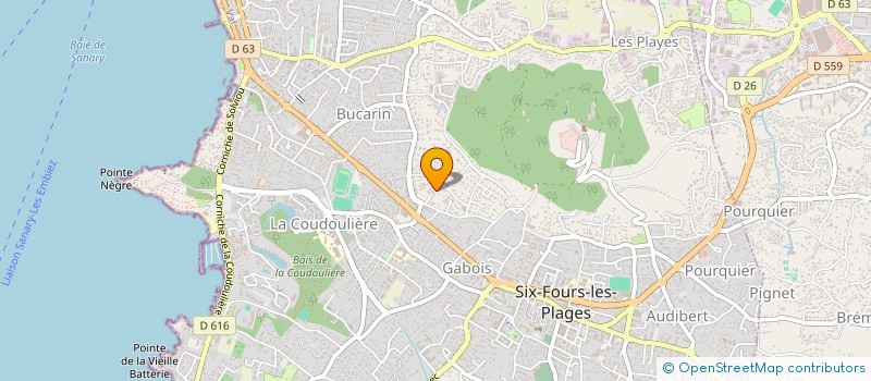 localisation de l'entreprise ASSOCIATION DEPARTEMENTALE D'ENSEIGNEMENT ET DE DEVELOPPEMENT DU SECOURISME DU VAR à SIX-FOURS-LES-PLAGES