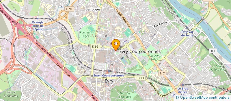 localisation de l'entreprise ASSOCIATION DEPARTEMENTALE D'ENTRAIDE DES PERSONNES ACCUEILLIES A LA PROTECTION DE L'ENFANCE DE L'ESSONNE à EVRY-COURCOURONNES