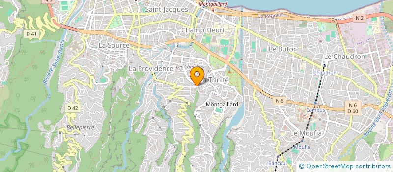 localisation de l'entreprise ASSOCIATION DEPARTEMENTALE D'ENTRAIDE DES PERSONNES ACCUEILLIES EN PROTECTION DE L'ENFANCE DE LA REUNION à SAINTE-MARIE