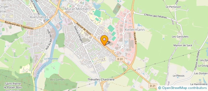 localisation de l'entreprise ASSOCIATION DEPARTEMENTALE D'ESCRIME DE LA MAYENNE à LAVAL