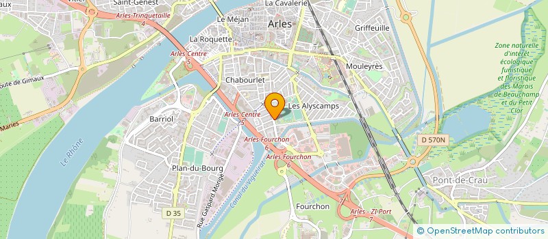 localisation de l'entreprise ASSOCIATION DEPARTEMENTALE D'ESCRIME DES BOUCHES DU RHONE à ARLES