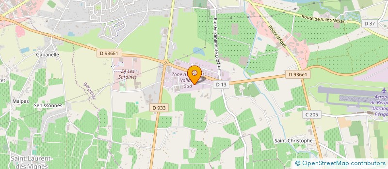 localisation de l'entreprise ASSOCIATION DEPARTEMENTALE D'ETUDES ET DE LUTTE CONTRE LES FLEAUX ATMOSPHERIQUES DE LA DORDOGNE à BERGERAC