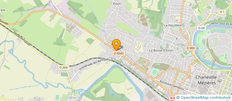 localisation de l'entreprise ASSOCIATION DEPARTEMENTALE DE DEFENSE DES VICTIMES DE L'AMIANTE à WARCQ