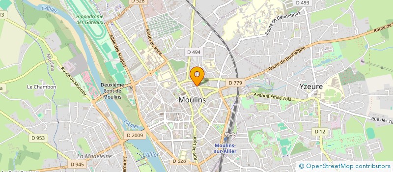 localisation de l'entreprise ASSOCIATION DEPARTEMENTALE DE DEMONSTRATION DE MATERIELS AGRICOLES  MOULINS