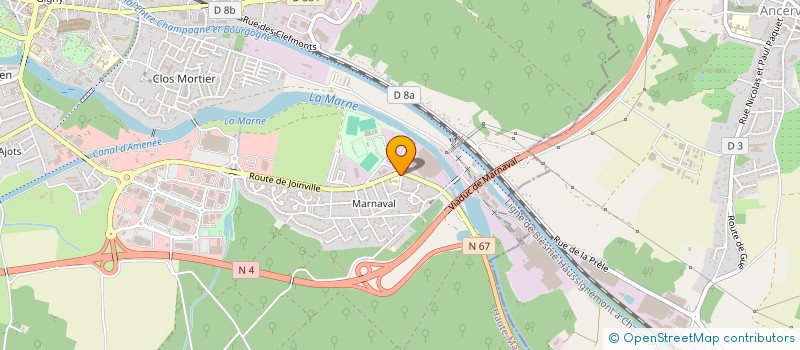 localisation de l'entreprise ASSOCIATION DEPARTEMENTALE DE LA PROTECTION CIVILE DE LA HAUTE-MARNE - ADPC 52 à SAINT-DIZIER