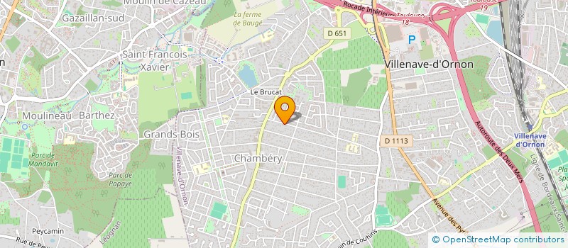 localisation de l'entreprise ASSOCIATION DEPARTEMENTALE DE PREVENTION EN KINESITHERAPIE 33  VILLENAVE-D'ORNON