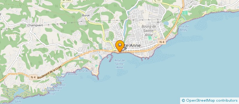 localisation de l'entreprise ASSOCIATION DEPARTEMENTALE DE PROTECTION CIVILE DE LA GUADELOUPE - A.D.P.C 97-1 à SAINTE-ANNE