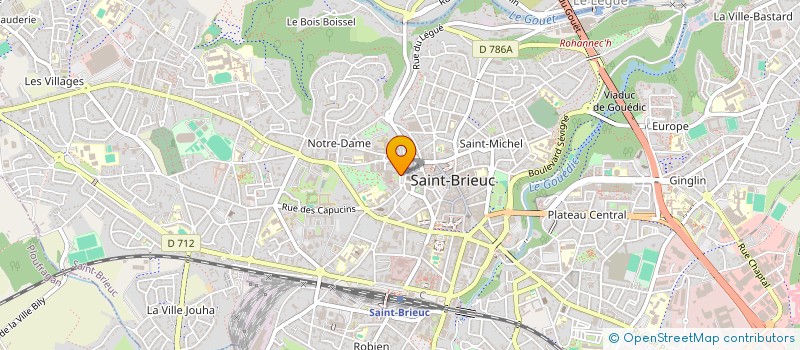 localisation de l'entreprise ASSOCIATION DEPARTEMENTALE DE PROTECTION CIVILE DES COTES D ARMOR à SAINT-BRIEUC