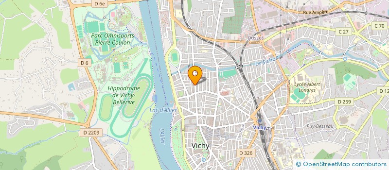 localisation de l'entreprise ASSOCIATION DEPARTEMENTALE DE REPONSE A L'URGENCE 03 (A.D.R.U. 03) à VICHY