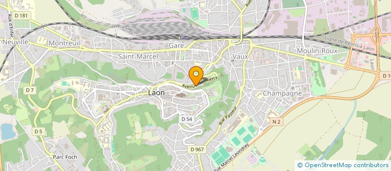 localisation de l'entreprise ASSOCIATION DEPARTEMENTALE DE SAUVEGARDE DE L'ENFANCE ET DE L' ADULTE à LAON