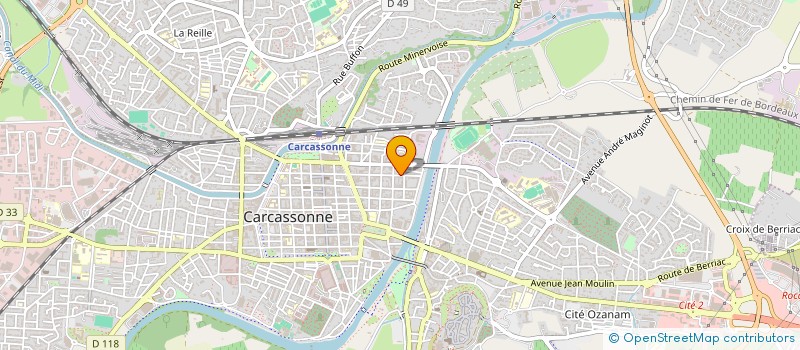 localisation de l'entreprise ASSOCIATION DEPARTEMENTALE DES ANCIENS COMBATTANTS DE LA RESISTANCE DE L'AUDE à CARCASSONNE