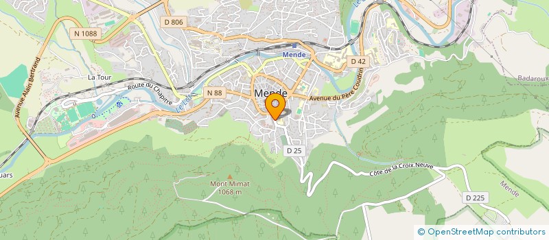 localisation de l'entreprise ASSOCIATION DEPARTEMENTALE DES ANCIENS DE LA RESISTANCE à MENDE