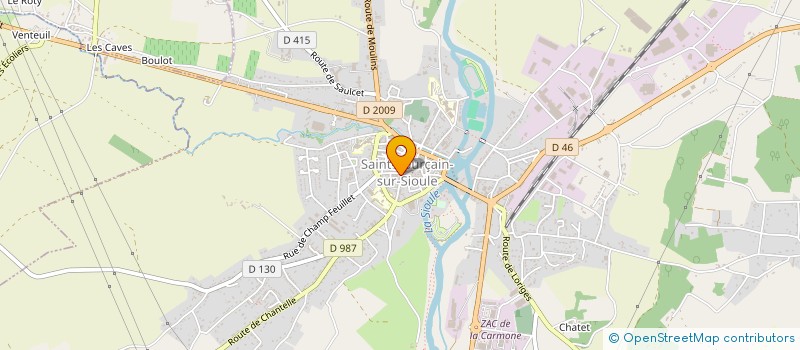 localisation de l'entreprise ASSOCIATION DEPARTEMENTALE DES ANCIENS ET AMIS DE L INDOCHINE ET DU SOUVENIR INDOCHINOIS DE L ALLIER  SAINT-POURCAIN-SUR-SIOULE