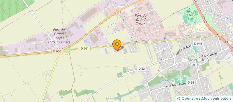 localisation de l'entreprise ASSOCIATION DEPARTEMENTALE DES CHASSEURS DE GRAND GIBIER DE L'AUBE  LA RIVIERE-DE-CORPS