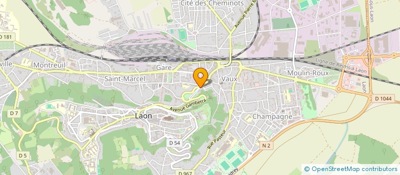 localisation de l'entreprise ASSOCIATION DEPARTEMENTALE DES CONJOINTS SURVIVANTS ET PARENTS D'ORPHELINS à LAON
