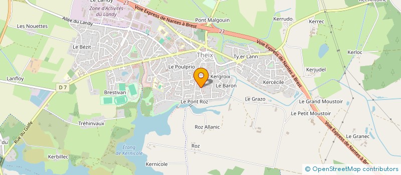 localisation de l'entreprise ASSOCIATION DEPARTEMENTALE DES DEPORTES INTERNES RESISTANTS ET PATRIOTES DU 56  THEIX-NOYALO