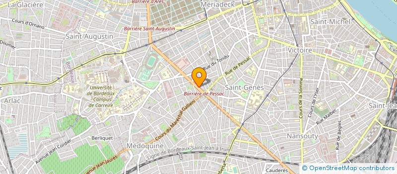 localisation de l'entreprise ASSOCIATION DEPARTEMENTALE DES FRANCAS à BORDEAUX
