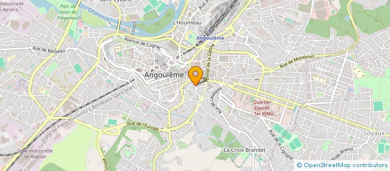 localisation de l'entreprise ASSOCIATION DEPARTEMENTALE DES FRANCAS à ANGOULEME