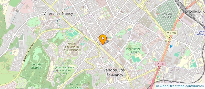 localisation de l'entreprise ASSOCIATION DEPARTEMENTALE DES FRANCAS DE MEURTHE ET MOSELLE  VANDUVRE-LES-NANCY