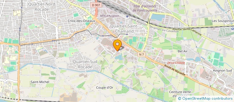 localisation de l'entreprise ASSOCIATION DEPARTEMENTALE DES GARDES CHASSES PARTICULIERS DE VAUCLUSE  AVIGNON