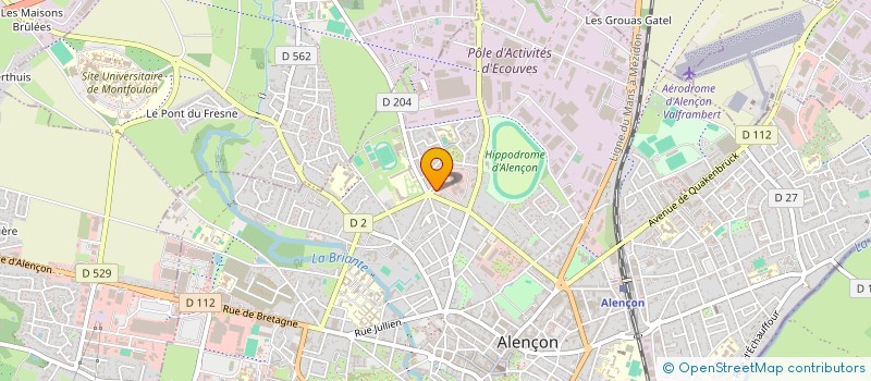 localisation de l'entreprise ASSOCIATION DEPARTEMENTALE DES GVA DE L'ORNE à ALENCON