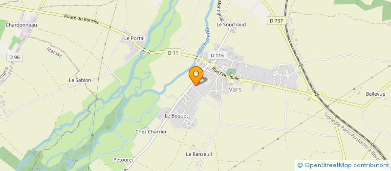 localisation de l'entreprise ASSOCIATION DEPARTEMENTALE DES INFIRMES MOTEURS CEREBRAUX DE LA CHARENTE 'REVE D'ENFANT' à VARS
