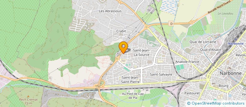 localisation de l'entreprise ASSOCIATION DEPARTEMENTALE DES JARDINIERS AMATEURS DE L'AUDE POUR UN JARDINAGE AU NATUREL. JARDINAUDE  NARBONNE