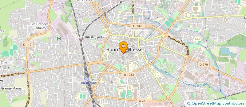 localisation de l'entreprise ASSOCIATION DEPARTEMENTALE DES JEUNESSES MUSICALES DE FRANCE DE L'AIN (JM FRANCE BOURG EN BRESSE / PAYS DE L'AIN) à BOURG-EN-BRESSE