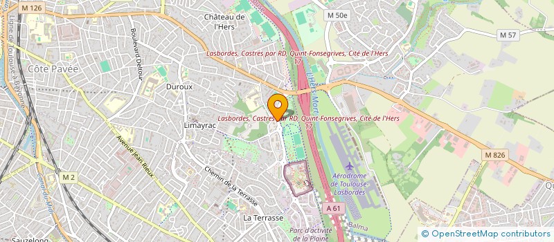 localisation de l'entreprise ASSOCIATION DEPARTEMENTALE DES LIEUTENANTS DE LOUVETERIE DE LA HAUTE GARONNE  MERVILLE