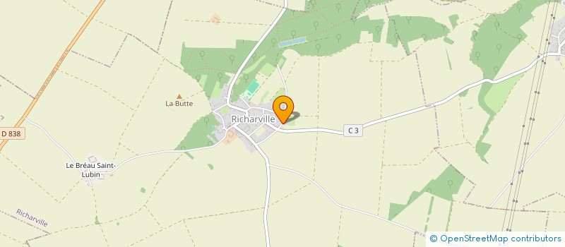 localisation de l'entreprise ASSOCIATION DEPARTEMENTALE DES LIEUTENANTS DE LOUVETERIE DU DEPARTEMENT DE L'ESSONNE  RICHARVILLE