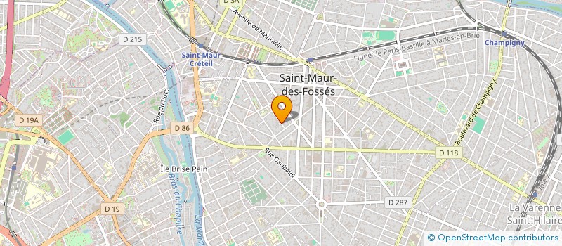 localisation de l'entreprise ASSOCIATION DEPARTEMENTALE DES PARCS ET JARDINS DU VAL DE MARNE à SAINT-MAUR-DES-FOSSES