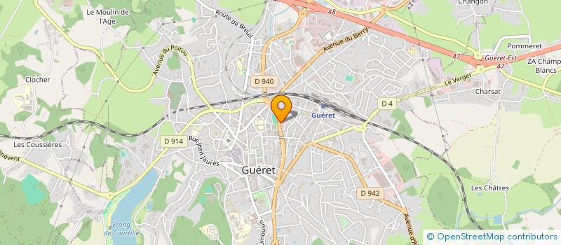 localisation de l'entreprise ASSOCIATION DEPARTEMENTALE DES PIEGEURS DE LA CREUSE à GUERET