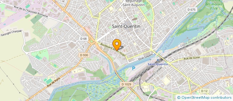 localisation de l'entreprise ASSOCIATION DEPARTEMENTALE DES PLIES DE L'AISNE à SAINT-QUENTIN