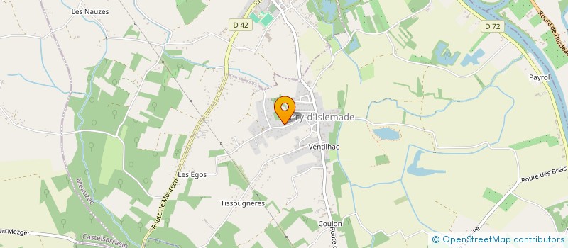 localisation de l'entreprise ASSOCIATION DEPARTEMENTALE DES PORTE DRAPEAUX DE FRANCE (82)  BARRY-D'ISLEMADE