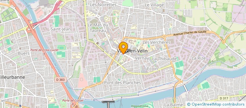 localisation de l'entreprise ASSOCIATION DEPARTEMENTALE DES PUPILLES DE L'ENSEIGNEMENT PUBLIC DU RHONE / METROPOLE DE LYON  VAULX-EN-VELIN