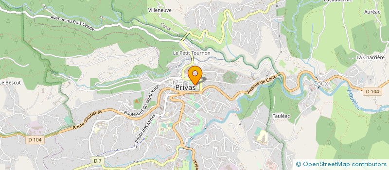 localisation de l'entreprise ASSOCIATION DEPARTEMENTALE DES RADIO-AMATEURS AU SERVICE DE LA SECURITE CIVILE DE L'ARDECHE à PRIVAS
